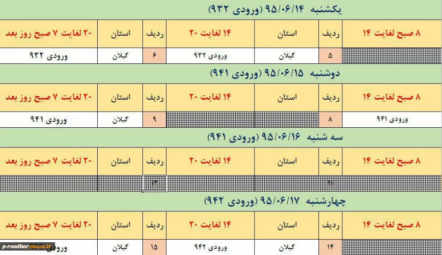 زمانبندی جدید انتخاب واحد اینترنتی 2