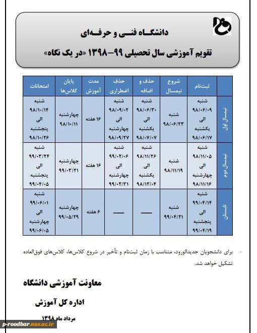 اطلاعیه مهم آموزشی 2